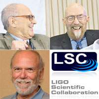 Rainer Weiss, Kip S. Thorne y Barry C. Barish y la Colaboración Científica LIGO